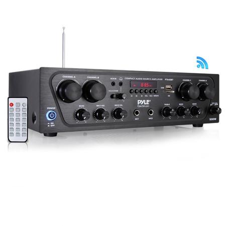 4 Ch. Home Audio Amplifier Bt 500W -  PYLE, PTA42BT
